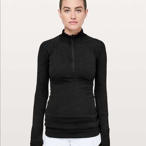 Lululemon NWOT Black Rest Less 1/2 Zip